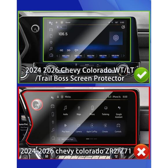 Only for 2025 2026 Chevy Colorado WT/LT/Trail Boss Screen Protector for 2025 202 - Picture 3 of 5